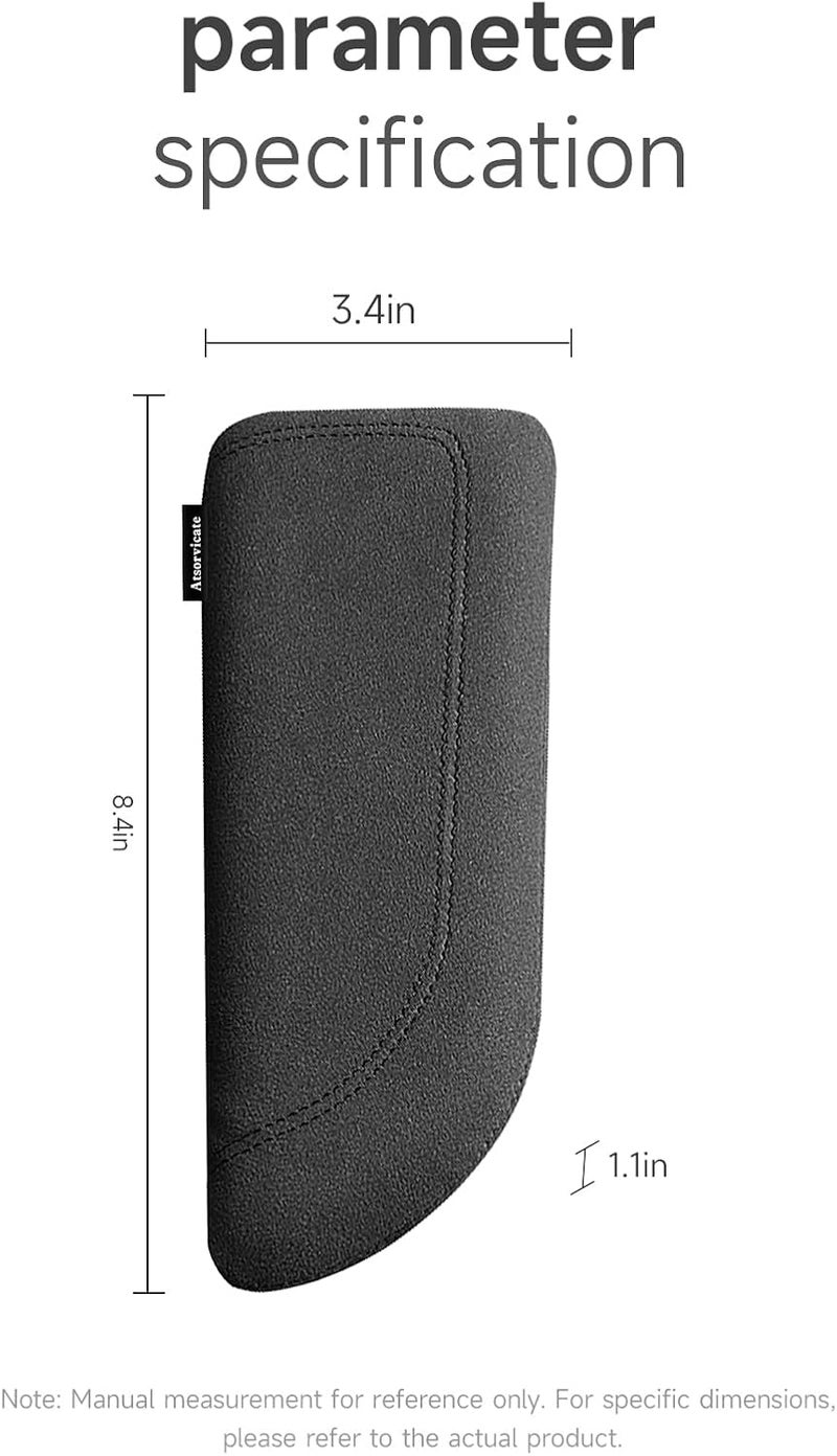 Atsorvicate Italian Alcantara Style Fur Car Elbow Rest Pad - Universal Armrest & Knee Cushion - Thigh Support Comfort Pillow - Image 5